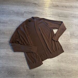 Mocha brown cardigan size large